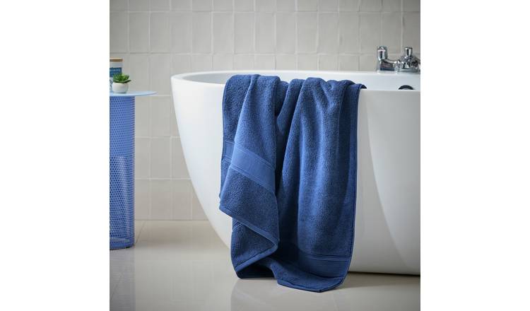 Habitat Supersoft Bath Sheet - Denim