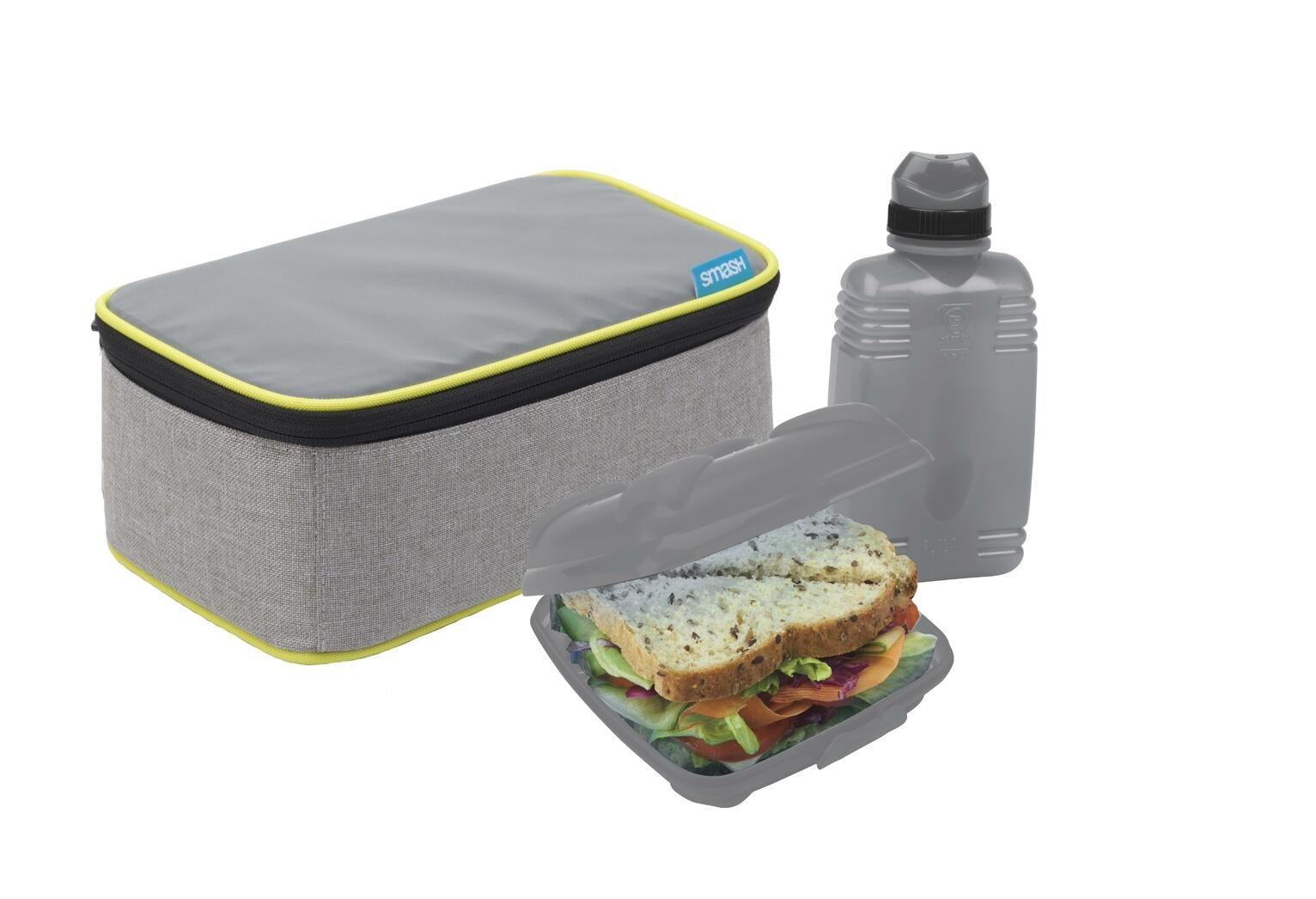 Grey All in One Lunch Bag and Box Solution Review