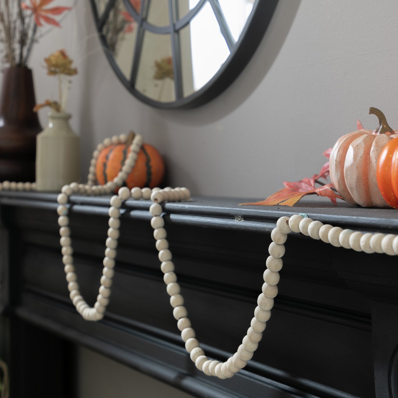 Argos Home Wooden Bead Halloween Garland