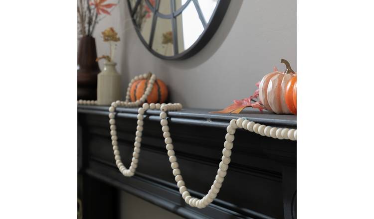 Argos Home Wooden Bead Halloween Garland