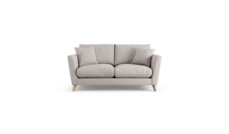 Habitat Lomond Fabric 2 Seater Sofa - Natural - Ash Leg