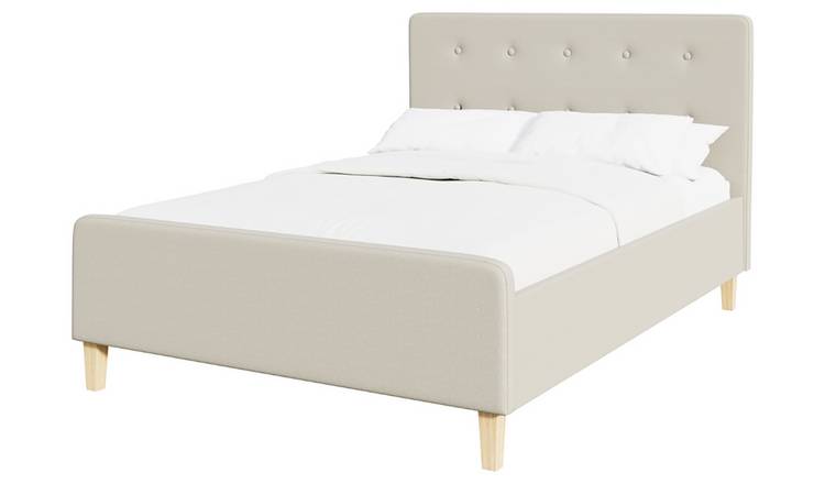 GFW Ashbourne Double Side Lift Ottoman Bed - Natural