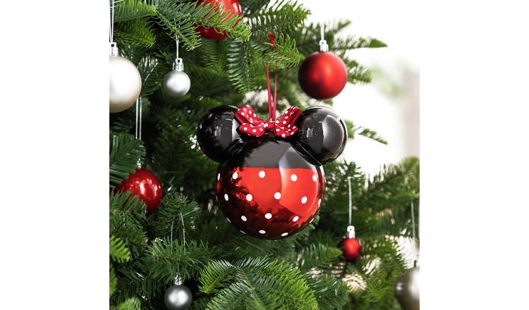 Disney Large Minnie Mouse Christmas Bauble - Red