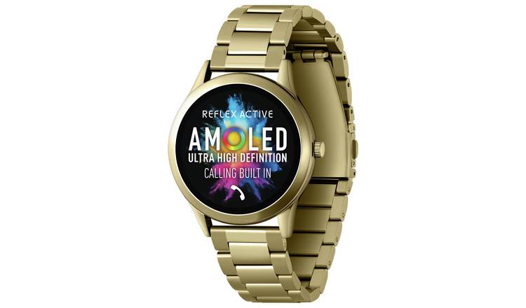 Reflex Active Series 31 Gold Coloured Calling Smart Watch