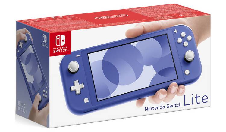 Buy Nintendo Switch Lite Handheld Console - Blue | Handheld gaming consoles  | Argos