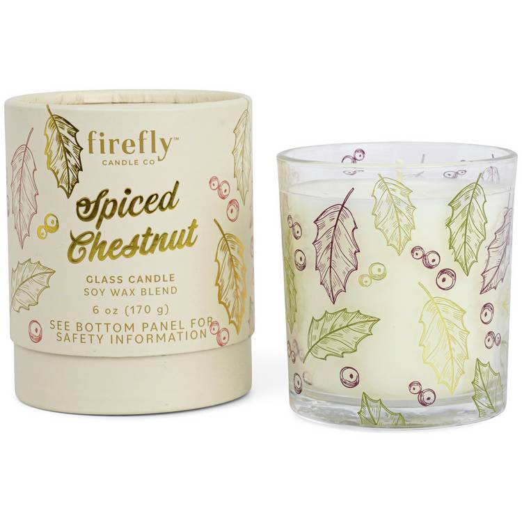 Firefly Small Scented Boxed Candle - Spiced Chestnut 0