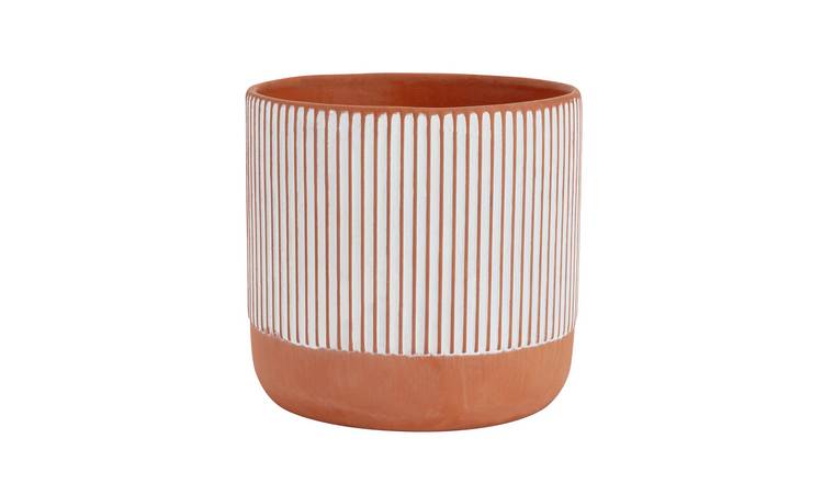 Habitat Terracotta Medium Planter - Orange