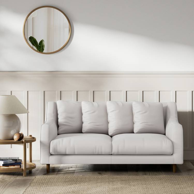 Habitat Swift Fabric 2 Seater Sofa - Natural  - Dark Leg 0