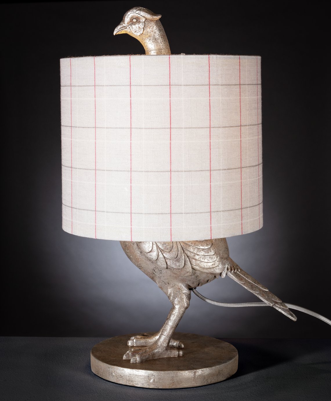 Argos Home Forest Dawn Henry the Pheasant Table Lamp -Pewter Review