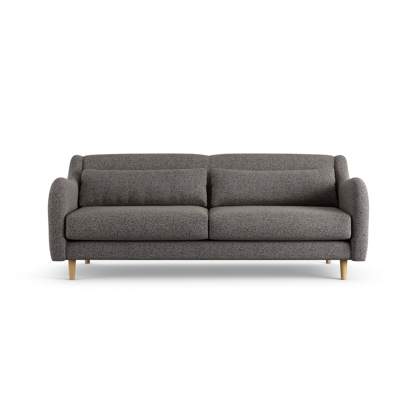 Habitat Turnmill Fabric 3 Seater Sofa - Charcoal - Ash Leg