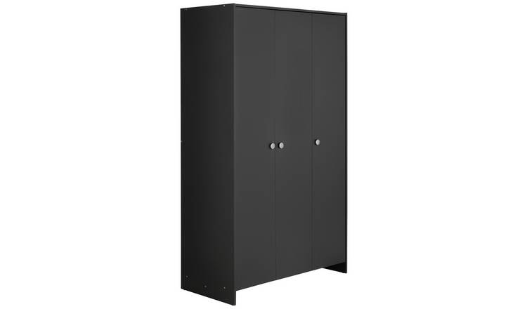 Argos Home Seville 3 Door Wardrobe - Anthracite