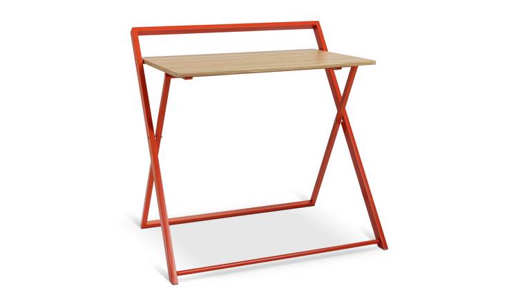 Habitat Compact Folding Office Desk - Red