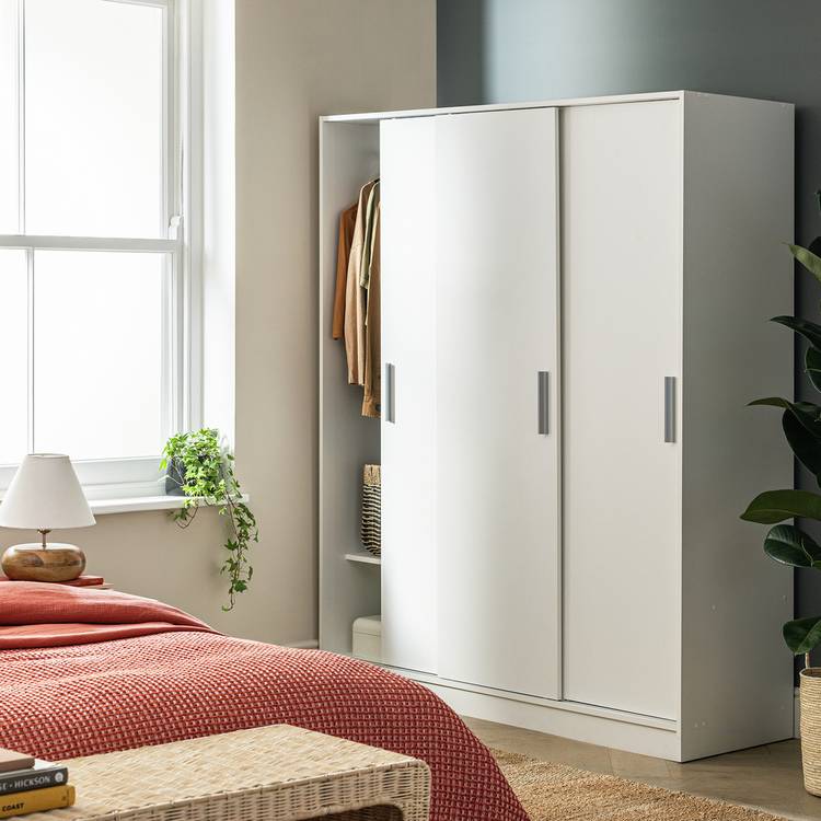 Argos Home Nova 3 Door Sliding Wardrobe - White 0