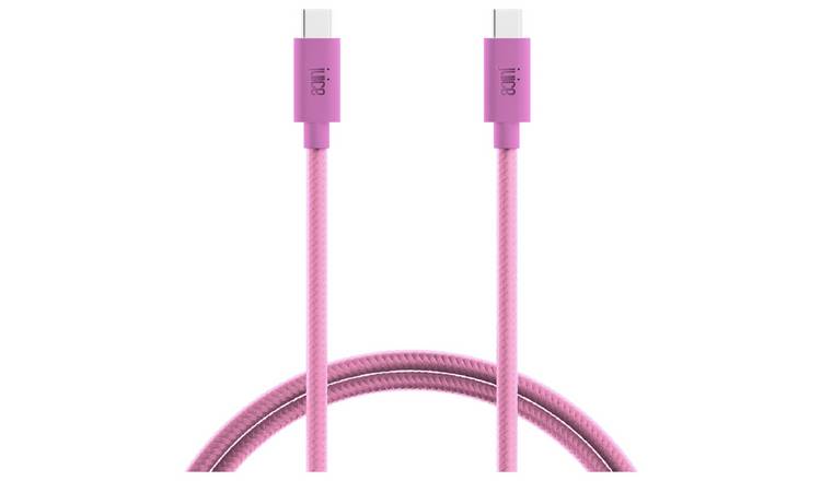 Juice 2m USB Type-C to USB Type-C Charging Cable - Pink