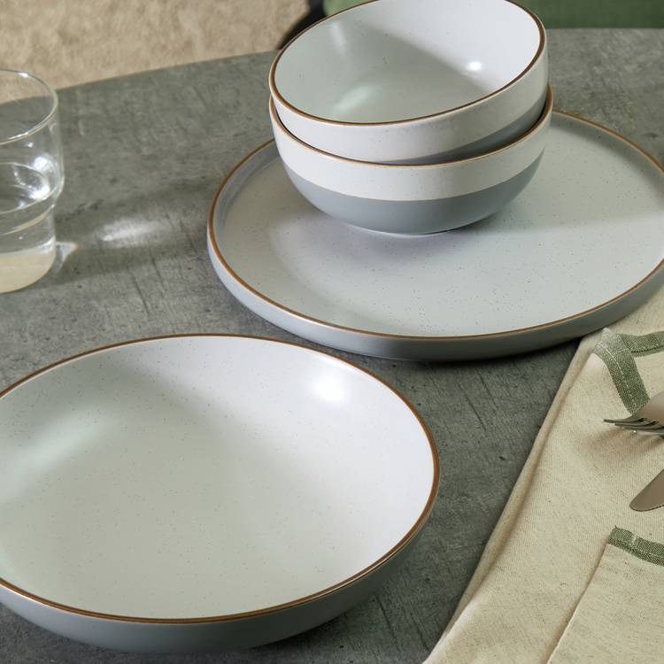 Habitat Loft Speckle 12 Piece Dinner Set - Grey 0