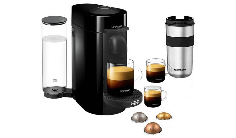 Nespresso Vertuo Plus by De'Longhi Pod Coffee Machine Black