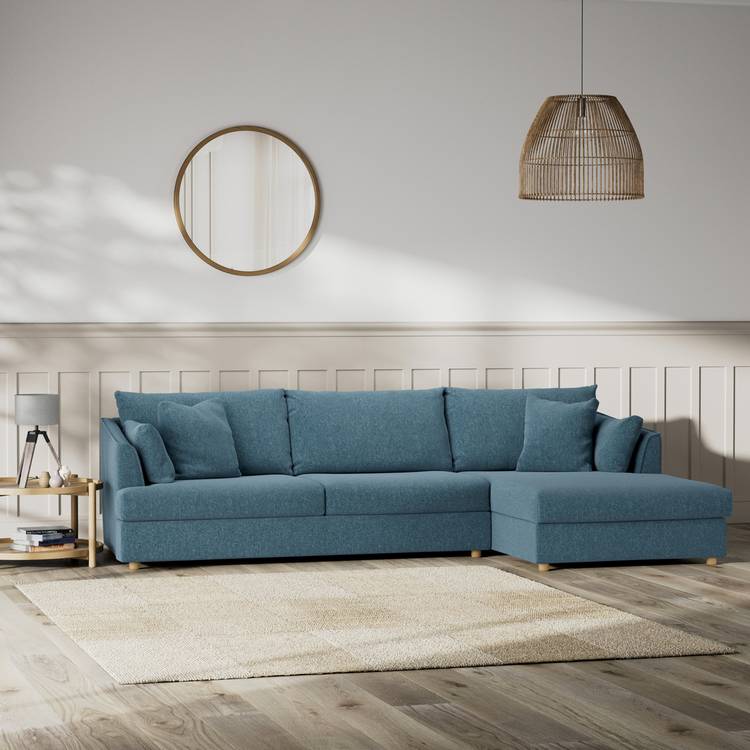 Habitat Holmfirth Right Hand Corner Sofa - Blue 0