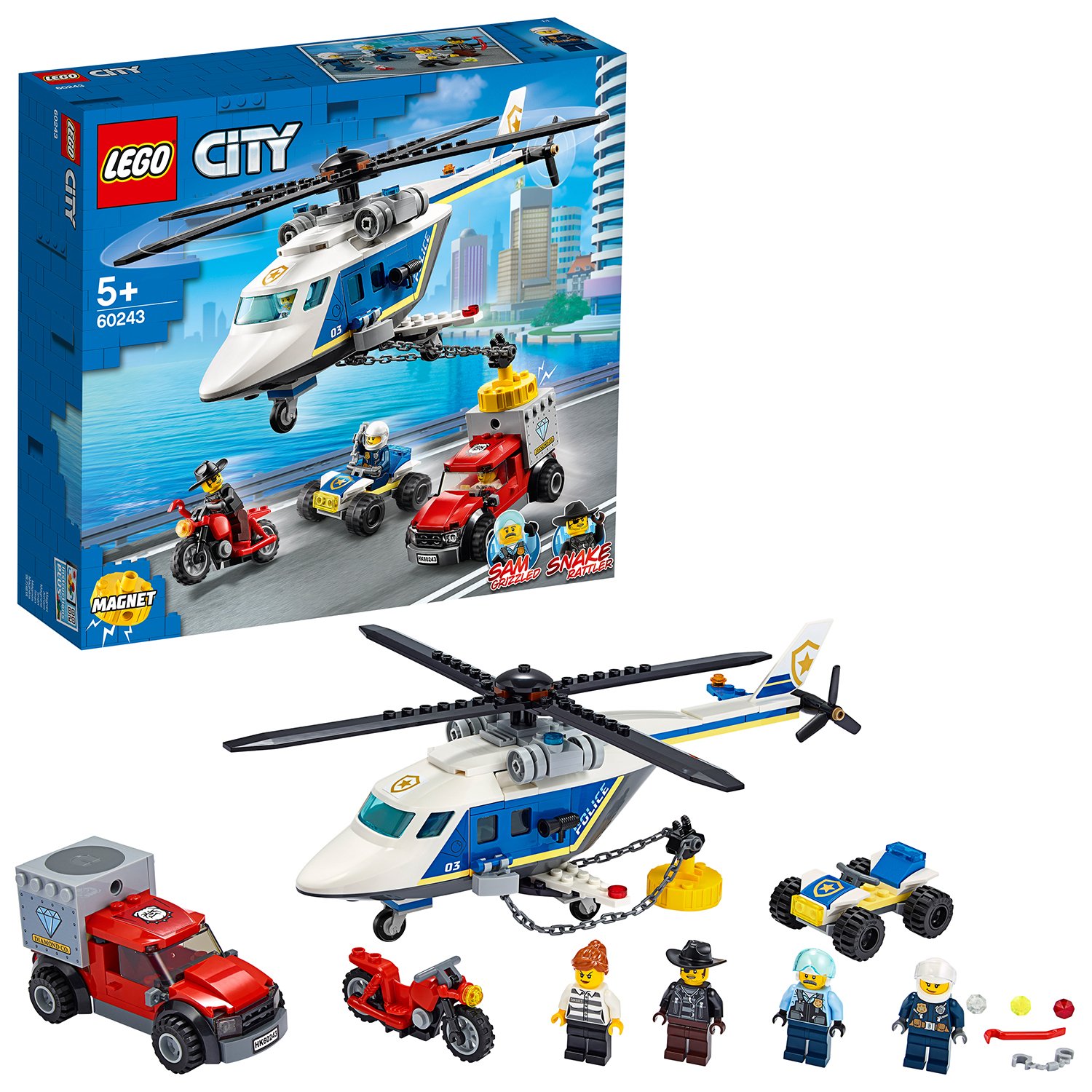 LEGO City Police Helicopter Chase Building Set Review