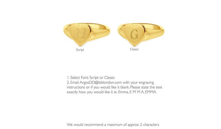 Mens signet ring on sale argos