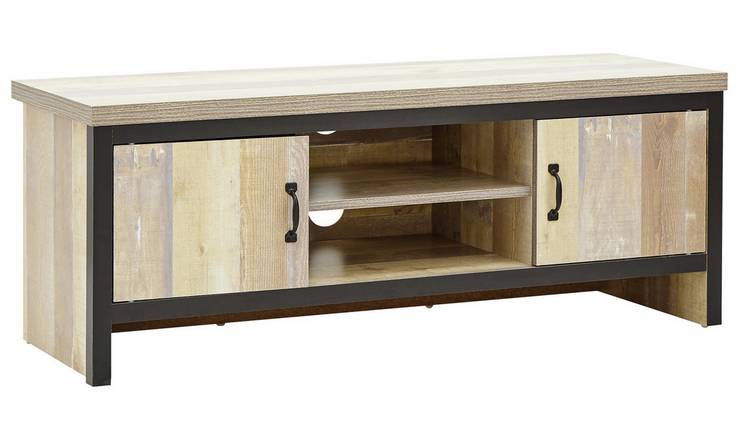 GFW Boston 2 Door TV Unit - Oak