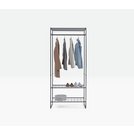 Buy Argos Home Clothes Rail with Shelves - Black | Hanging rails and ...