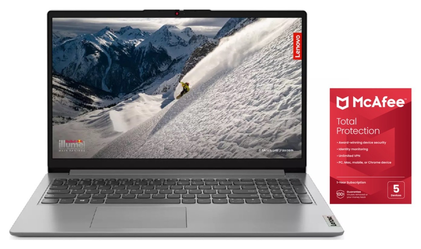 Lenovo IdeaPad 1 15.6in Ryzen 7 16GB 1TB Laptop Bundle