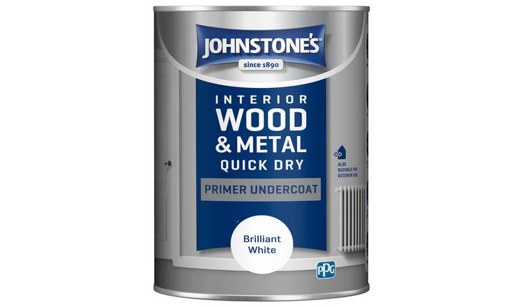 Johnstone's Quick Dry Primer Undercoat 1.25L Brilliant White