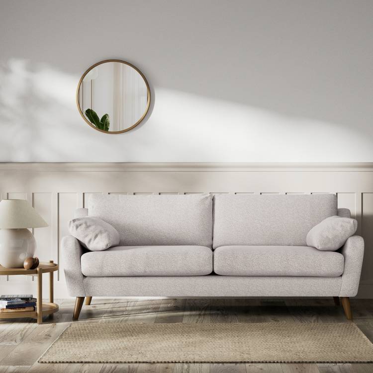 Habitat Lomond Fabric 4 Seater Sofa - Natural - Dark Leg 0