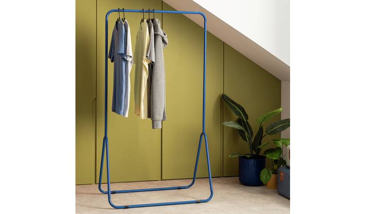 Habitat Arnie Single Clothes Rail - Blue