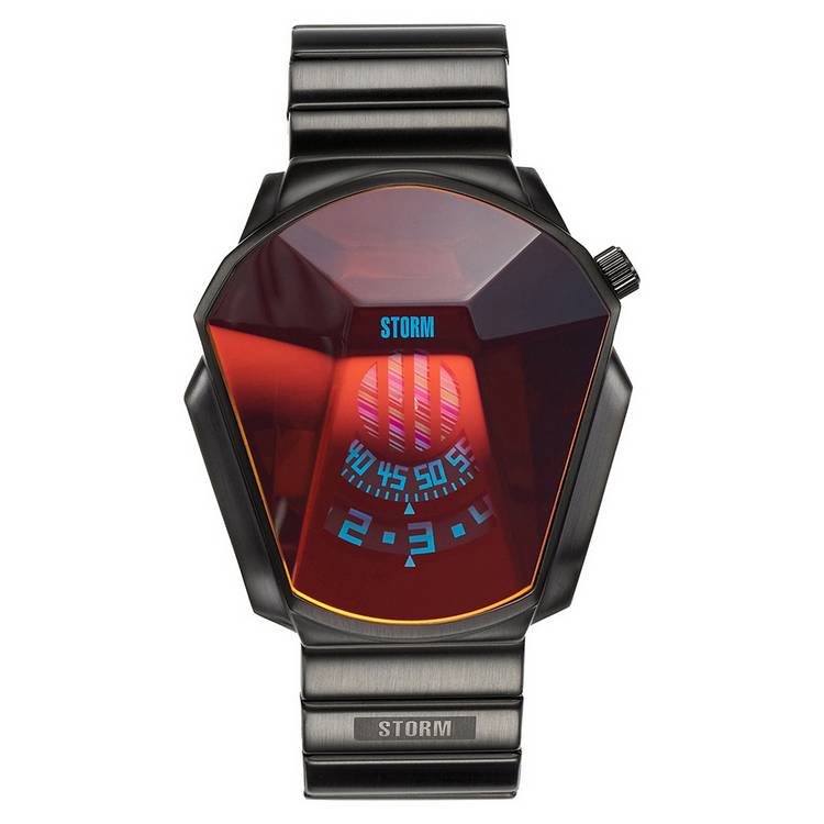 STORM Darth Stainless Steel Red Dial Watch 0