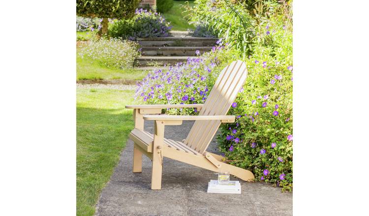 Argos Home Adirondak Wooden Garden Chair - Natural