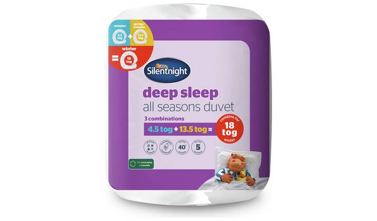 Silentnight Deep Sleep All Seasons 18 Tog Duvet - Single