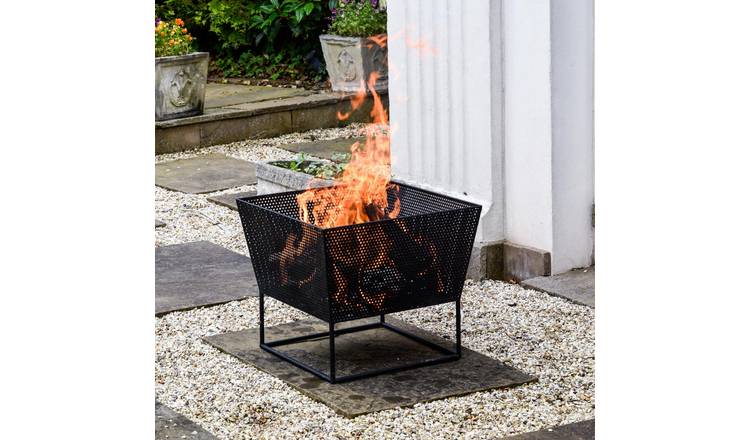 Ivyline Outdoor Norfolk Fire Pit - Black Iron