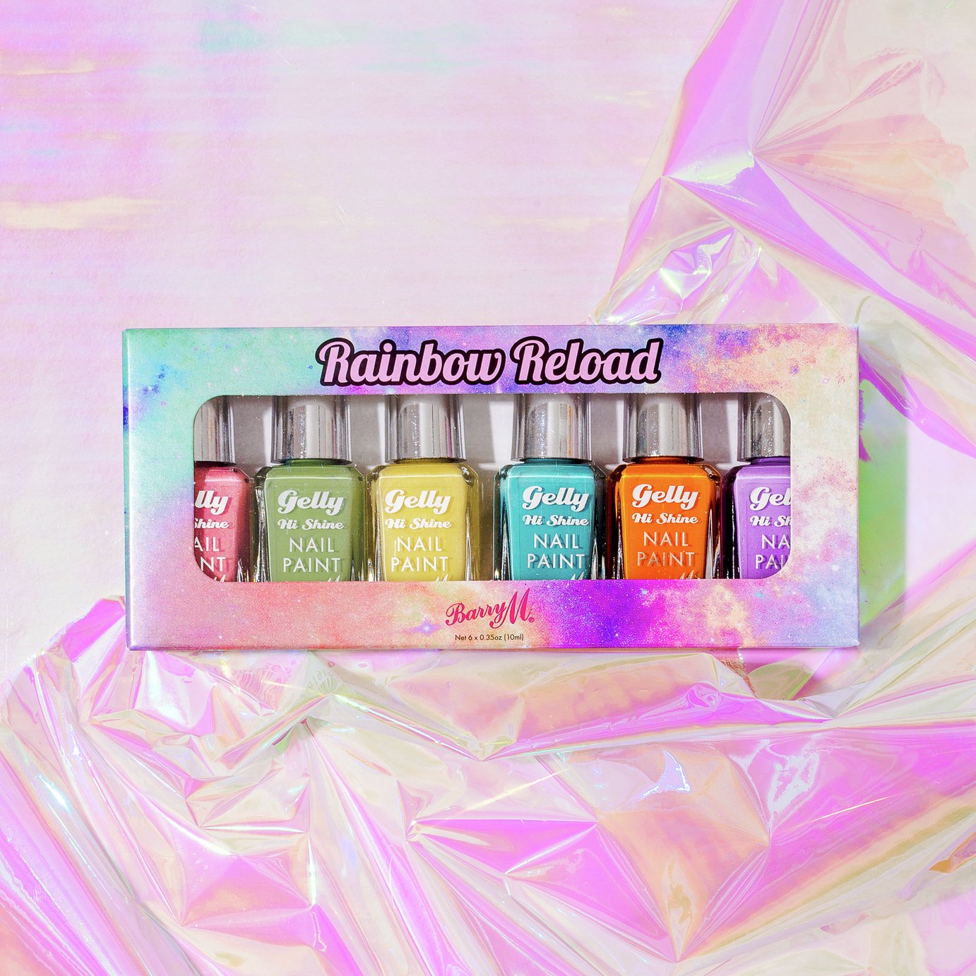 Barry M Cosmetics Rainbow Reload Nail Paint set x 6 Review