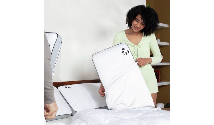 Panda Bamboo Standard Pillowcase Pair - White