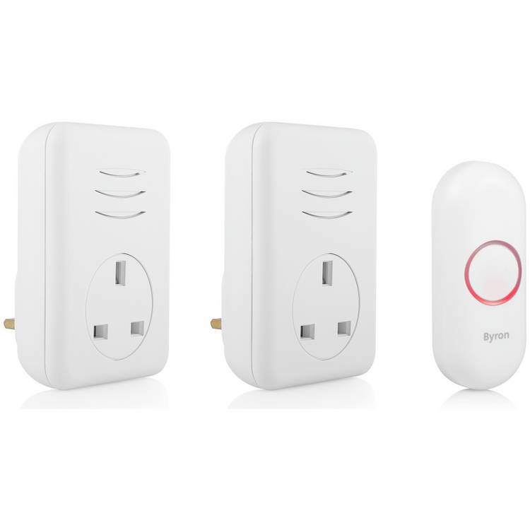 Byron DBY-22317UK White Wireless Doorbell Kit 0