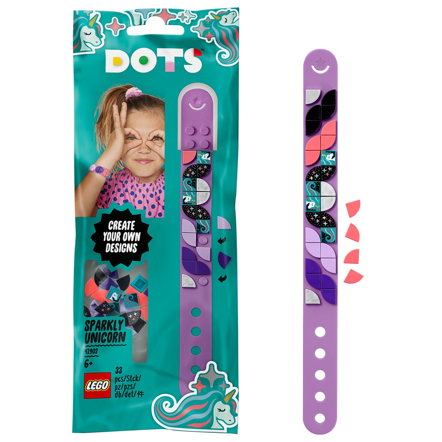 LEGO DOTS Sparkly Unicorn Bracelet DIY Craft Set Review