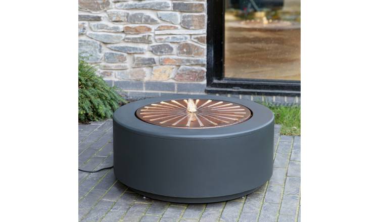 Ivyline Solis Large Water Feature - Charcoal