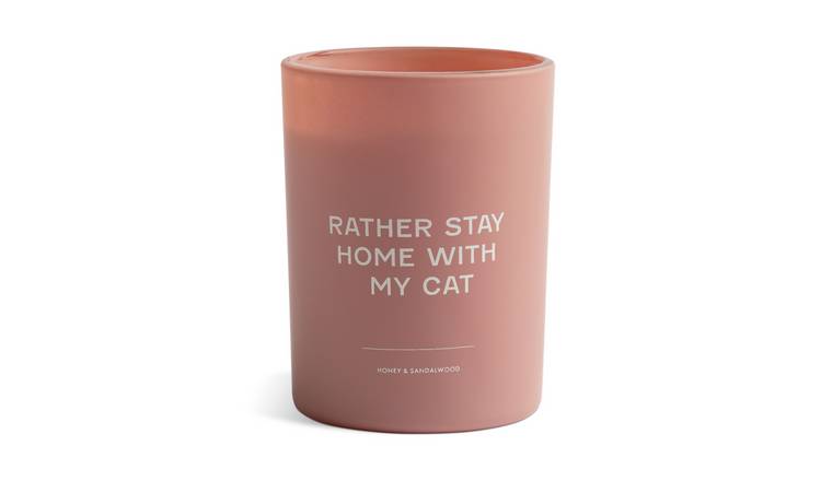 Habitat Rather Stay Home With My Cat Candle - Sandalwood