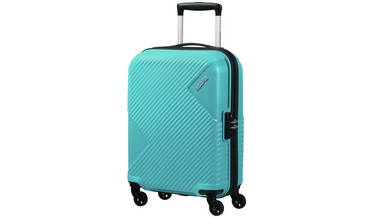 American Tourister Zakk Blue 4 Wheel Hard Cabin Case