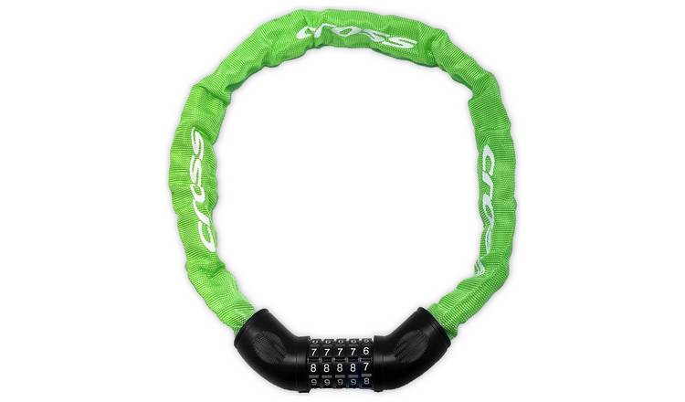 Cross Steel Kids Combination Bike Lock - Green