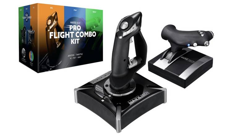 Maxx Tech Pro Flight Combo Kit For PS4, Xbox & PC