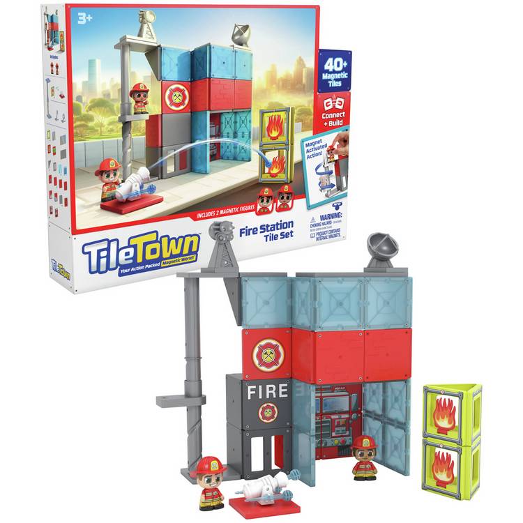 Tile Town Fire House Set 0