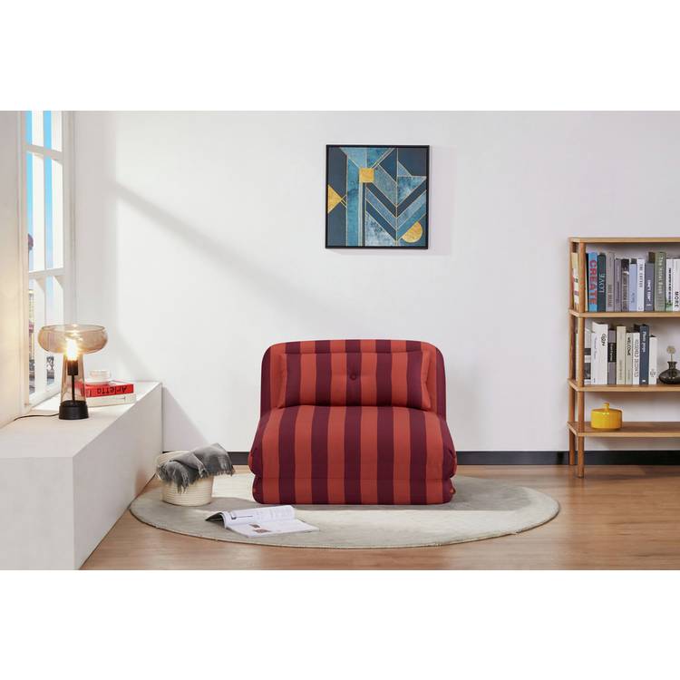 Habitat Lexi Single Fabric Chairbed - Red 0