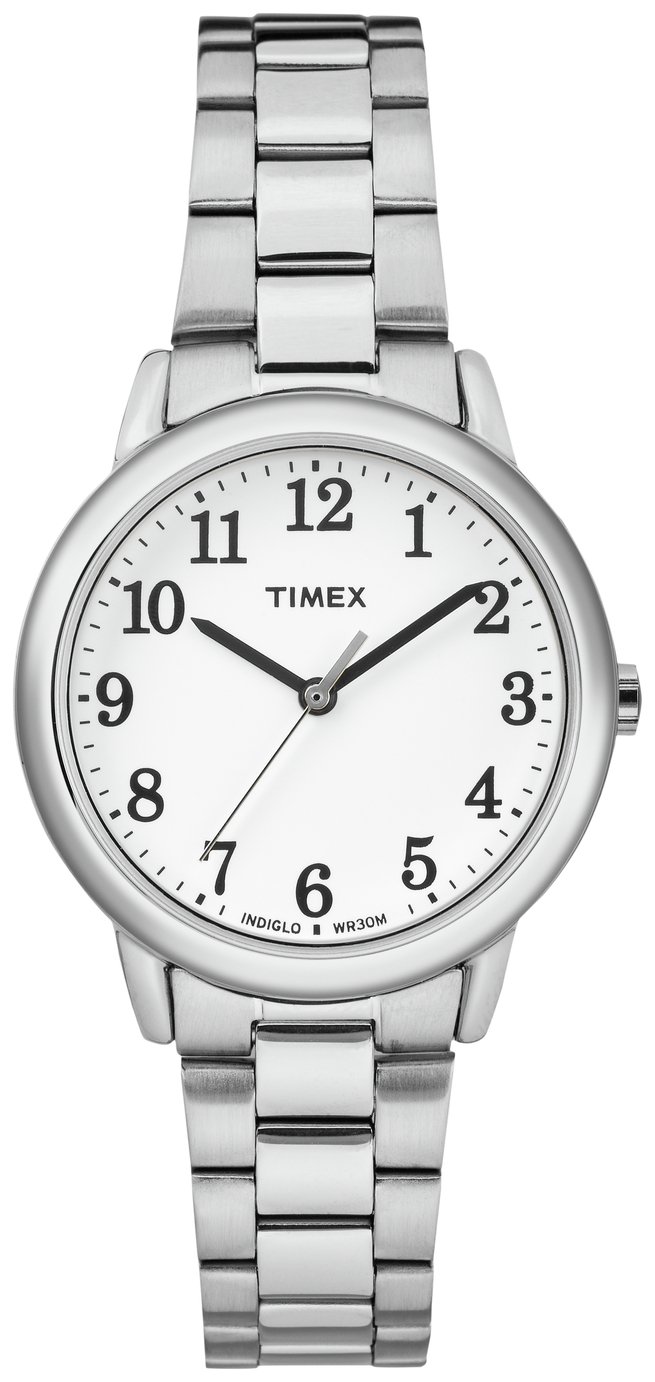 Timex Ladies Silver Colour Stainless Steel Bracelet Watch