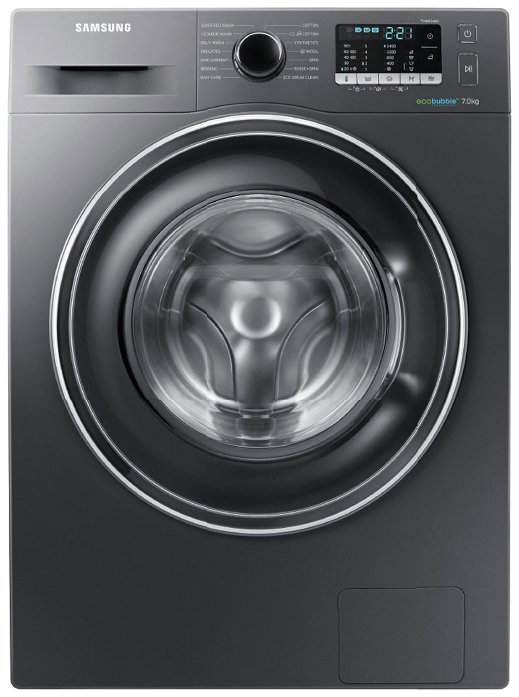 Samsung WW70J5555EX 1400 Spin 7KG Washing Machine Graphite Del/Ins/Rec review