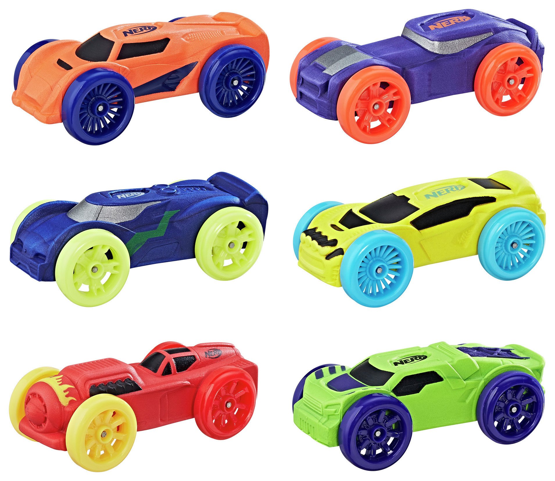 Nerf Nitro Foam Car 6-Pack Assortment