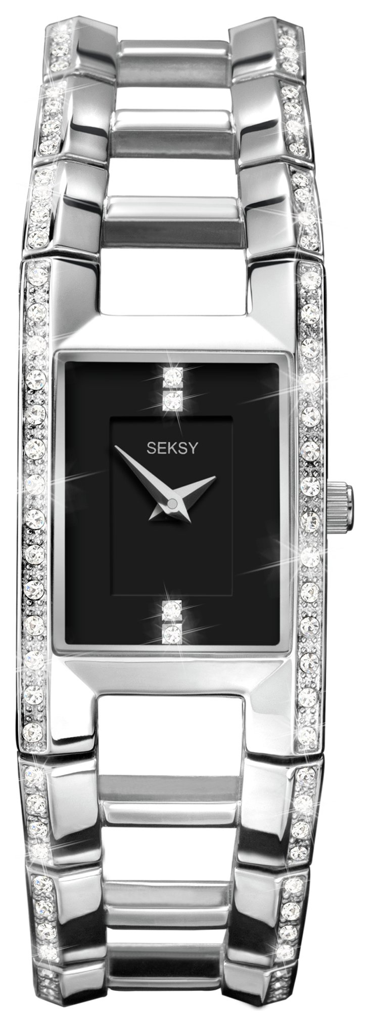 Seksy Ladies' 4710 Illusion Stone Set Bracelet Watch