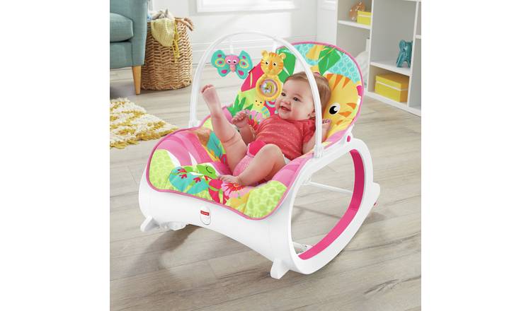 Buy Fisher Price Infant Toddler Rocker Pink Baby Bouncers And Swings Argos