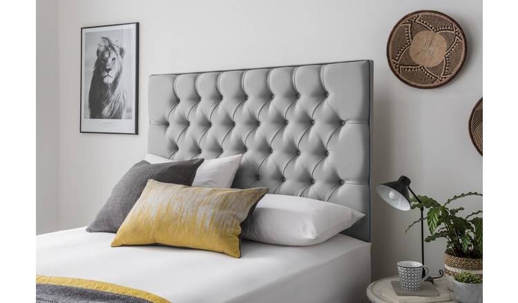 Argos headboard store grey double